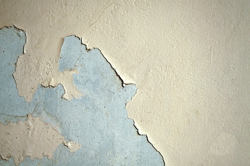 Wall with chipped paint