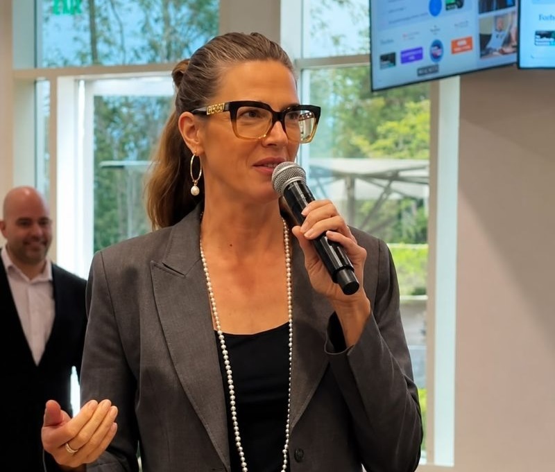 Anna Gudmundson, Sensate CEO, speaking at AgeTech Connect LA