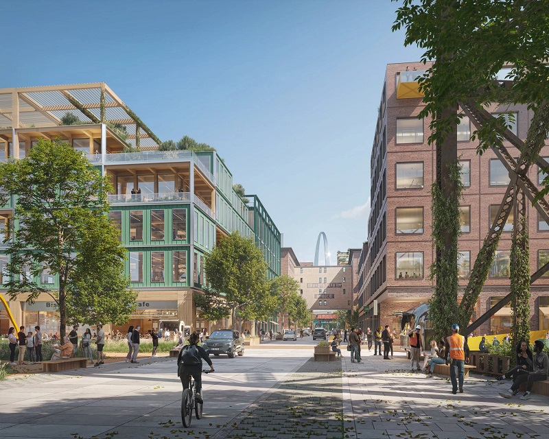 Rendering of the Gateway South Project in St. Louis. Image courtesy of Good Developments Group