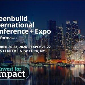 Greenbuild 2026 social media banner New York City