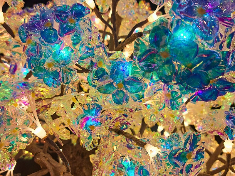 Close up view of a tree displayed at FutureScape USA 2026 by Illuminated Trees