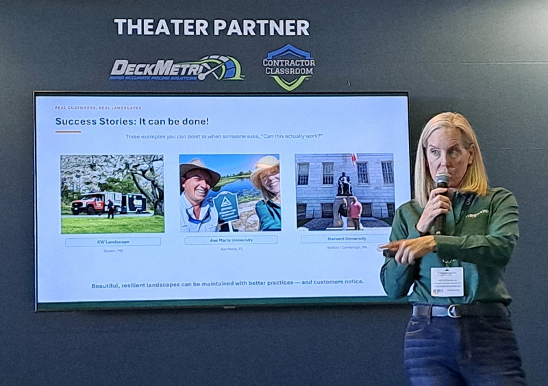 Kathleen Hallal presenting The Business Case for Sustainable Land Care at FutureScape USA 2026